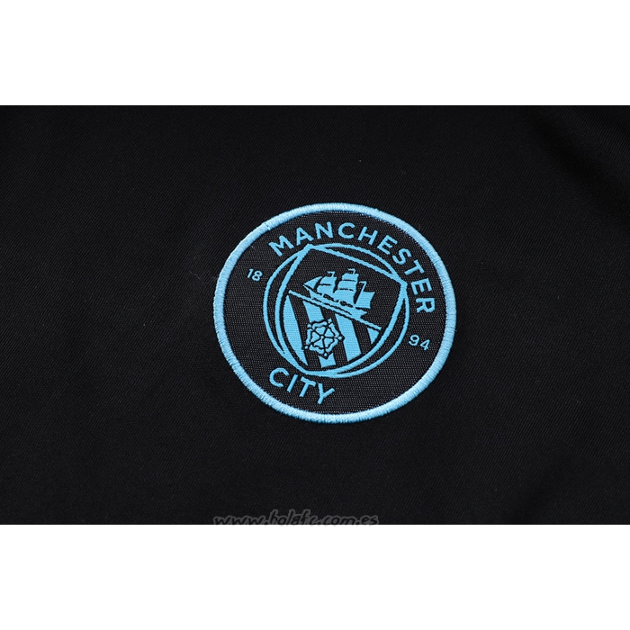 Chandal del Manchester City Manga Corta 2022-2023 Negro - Pantalon Corto